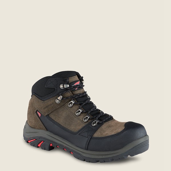 Botas Red Wing Hiking Hombre Marrom/Negros - Trades - 5-Inch Waterproof Safety Toe - 140-LACHRE